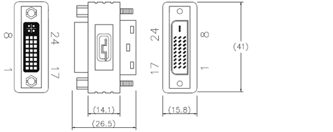 ストレートタイプ コネクタサイズ